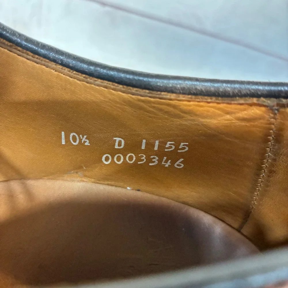 Allen Edmonds McAllister Wingtip‎ Oxford Mens 10.5D Brown Brogue 6205